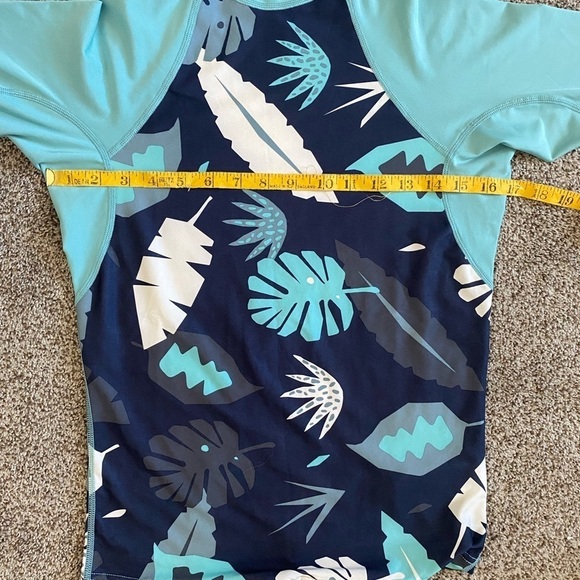 NWT DaKine Surf Flow Snug Fit Palm Blue Longsleeve Rash Guard Large - Picture 13 of 13